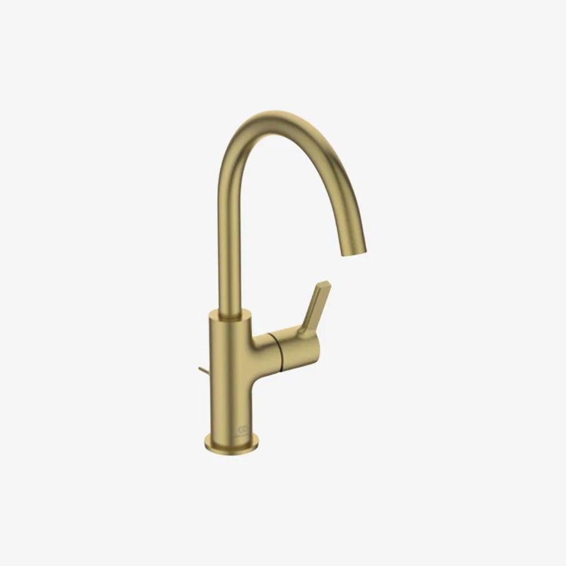 Ideal Standard Joy Brass Deck-Mounted High Spout Basin Mixer 5 L/min with Pop-Up Waste 311 x 100 x 230 mm