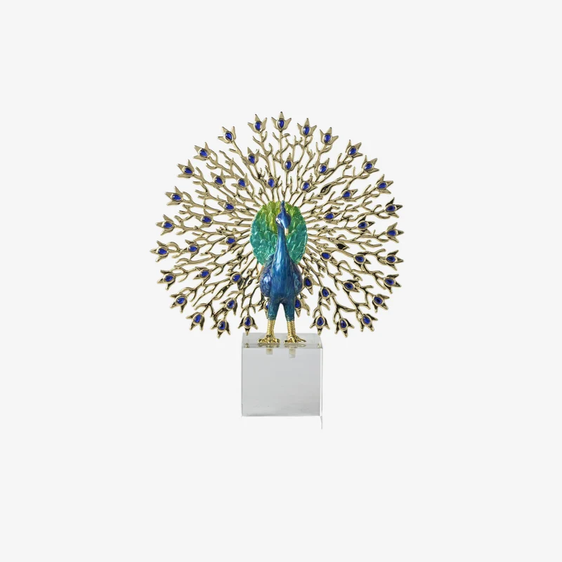 Ambiente Royal Peacock Radiance Sculpture 245 × 80 × 300 mm