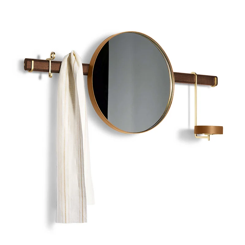 Wall Mirror with Hangers REN by Neri&Hu for Poltrona Frau