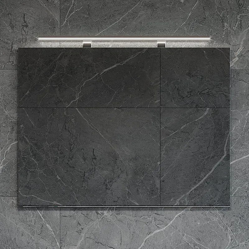 Rektangulär spegel - 100x75 cm med väggfäste - Nordborg