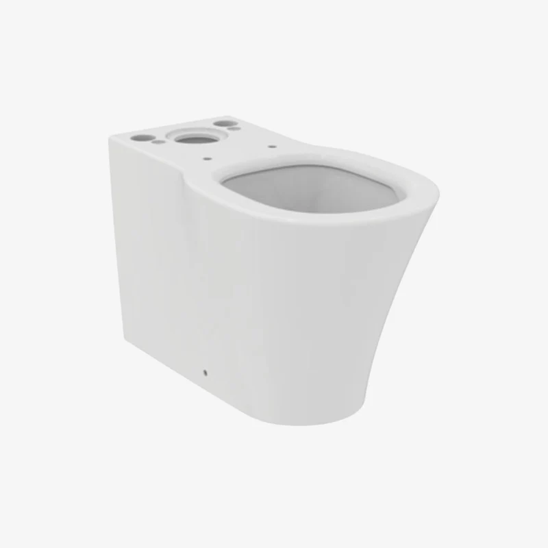 Ideal Standard Connect Air White Glossy Vitreous China Floor Mounted Close-Coupled Back-to-Wall WC Bowl with AquaBlade 360 x 650 x 400 mm