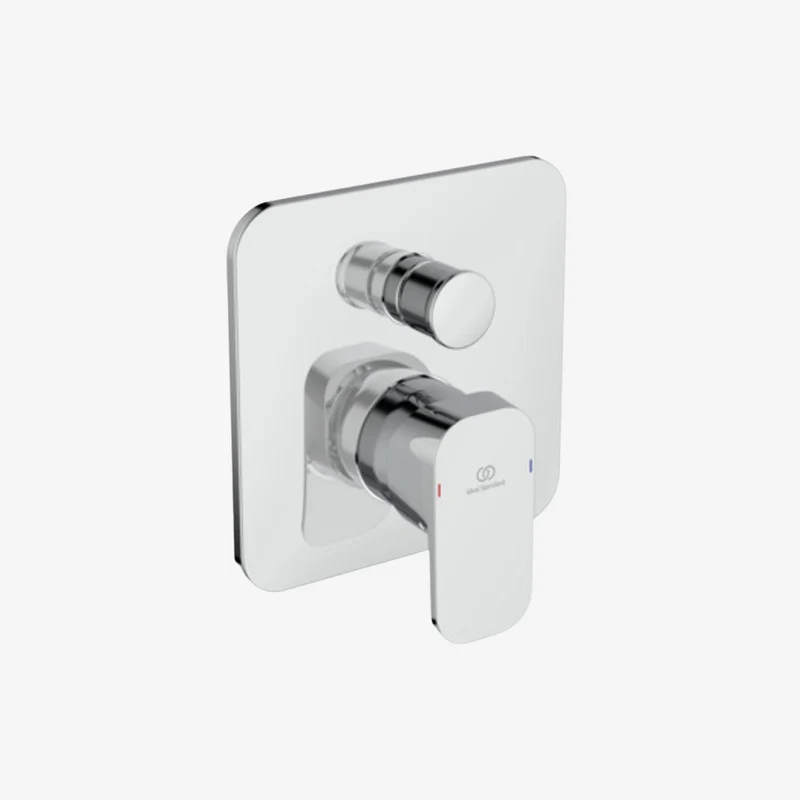 Ideal Standard Tonic II Chrome Brass Wall Mounted Built-In Bath Shower Mixer Kit 2 84 x 163 x 180 mm