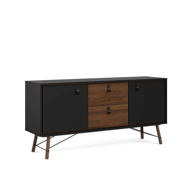 RY SIDEBOARD SVART/VALNÖT 86006