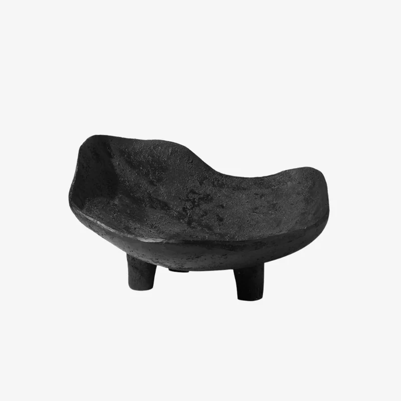 Ambiente Resin Matte Textured Decorative Bowl 35 × 35 × 19 cm