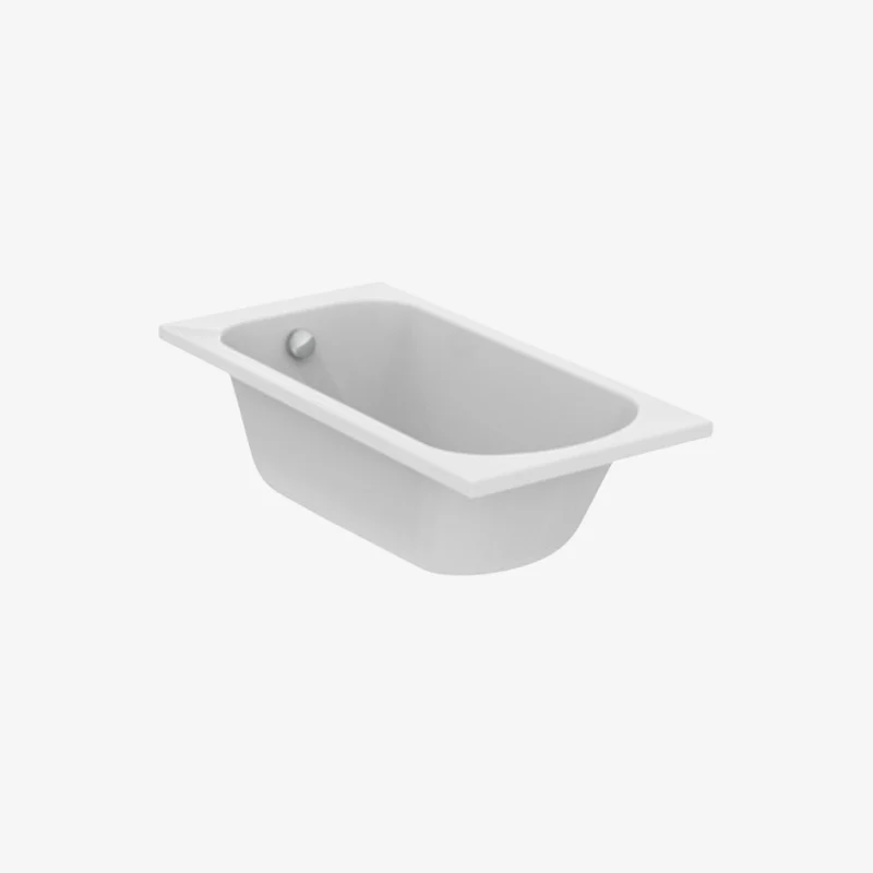 Ideal Standard Simplicity Acrylic Built-In Rectangular Bathtub Glossy White 1400 x 700 x 390 mm