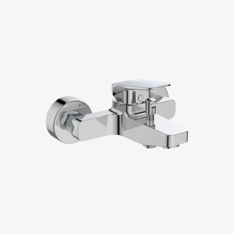 Ideal Standard Ceraplan Chrome Brass Wall Mounted Exposed Bath & Shower Mixer 182–187 x 207 x 109 mm