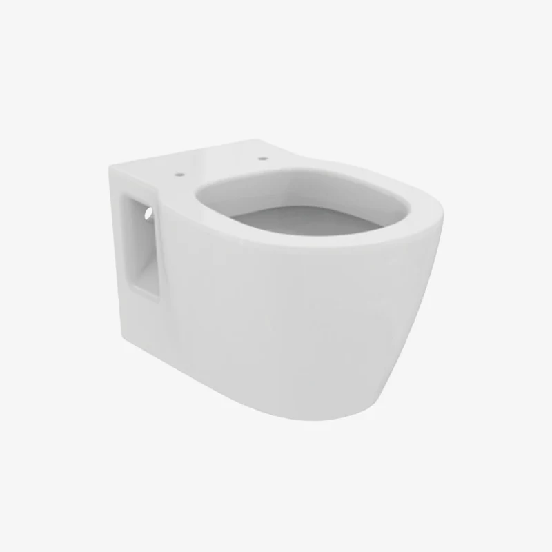 Ideal Standard Concept White Vitreous China Wall Hung WC Bowl with Horizontal Outlet 540 x 360 x 340 mm