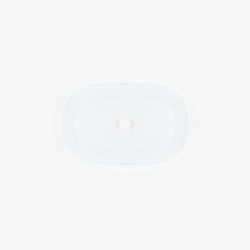 Victoria+Albert Barcelona 56 Oval QUARRYCAST Undermount Basin without Tap Hole with Internal Overflow 569 x 376 x 171 mm