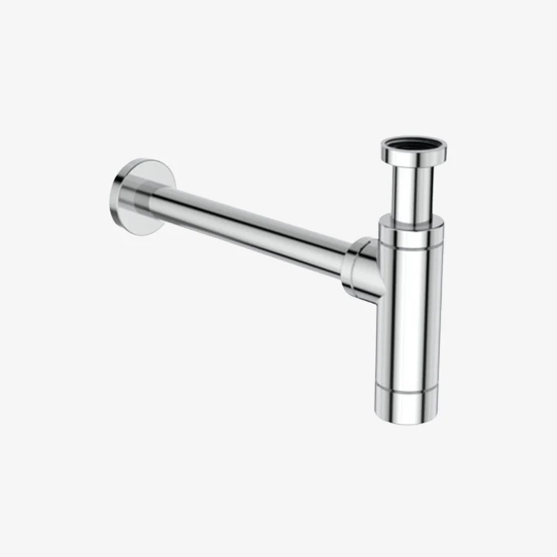 Ideal Standard Multisuite Chrome Metal Polished Contemporary Bottle Trap 75 mm Seal 100 × 70 × 162 mm