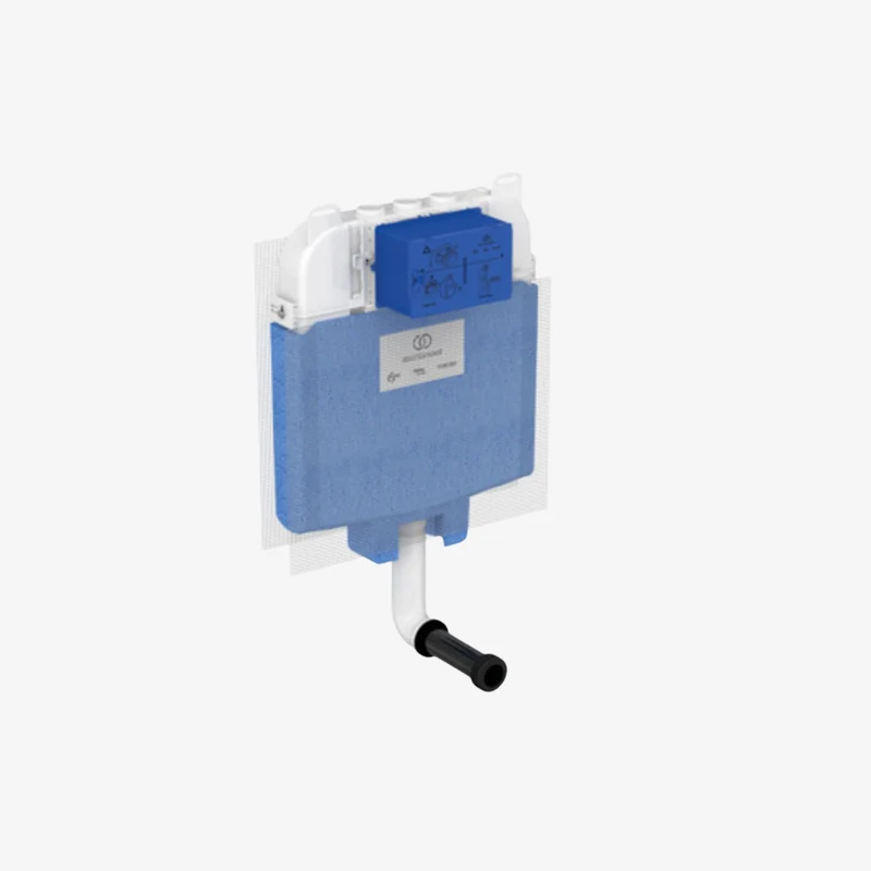 Ideal Standard ProSys 80 R0147 Wall-Mounted Concealed Dual Flush WC Cistern with Front Access 80 x 476 x 600–860 mm