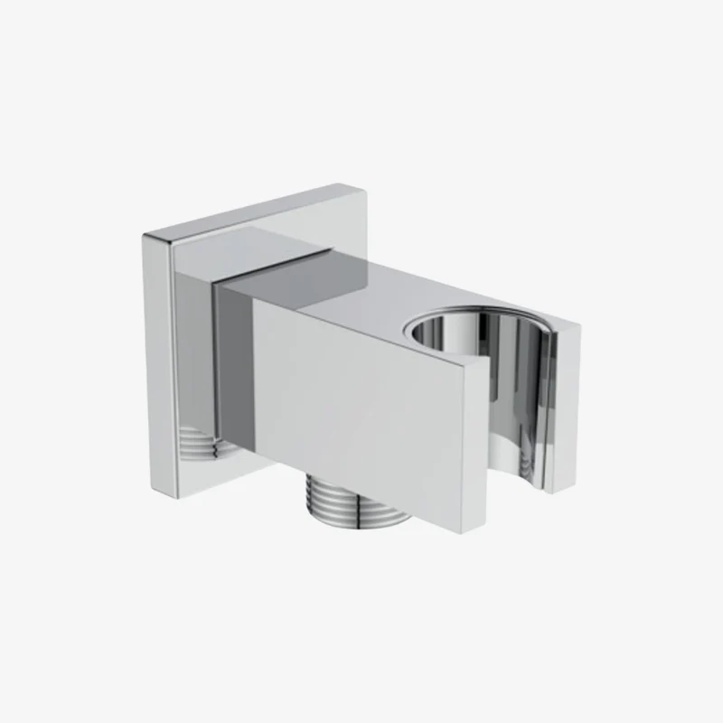 Ideal Standard Idealrain Chrome PVD-Coated Brass Square Wall Bracket 1/2″ Connection 65 x 55 x 55 mm