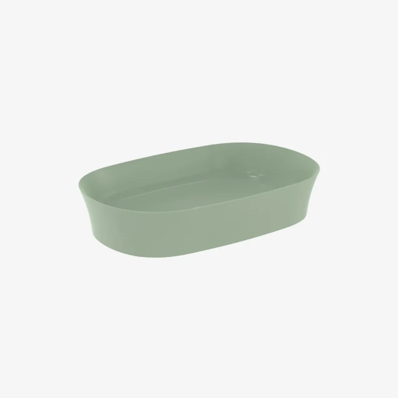 Ideal Standard Ipalyss VSL Oval Ceramic On-Furniture Basin without Tap Hole 380 x 600 x 120 mm