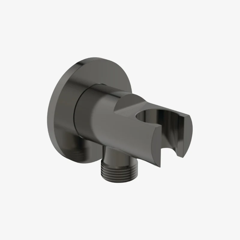 Ideal Standard Idealrain Magnetic Gray PVD-Coated Brass Wall Mounted Shower Bracket Elbow 1/2″ 78 x 57 x 57 mm