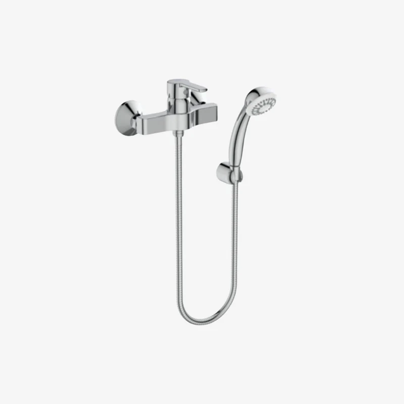 Ideal Standard Idealstream Chrome Wall Mounted Exposed Shower Mixer with Ø70 mm Hand Shower & 1500 mm Hose