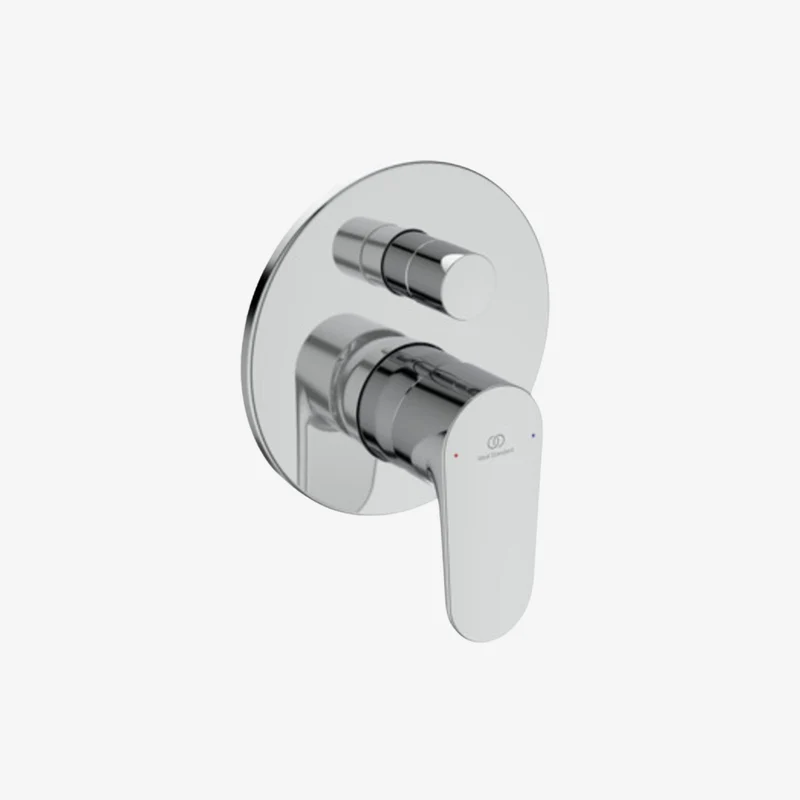 Ideal Standard Cerafine O Chrome Square Built-In Bath & Shower Mixer Kit 1+2 91 x 163 x 201.5 mm