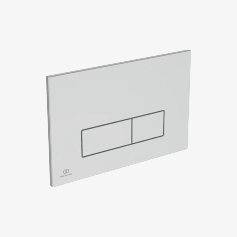 Ideal Standard Oleas M2 R0122JG ABS Plastic Matt Chrome Dual Flush Mechanical Flush Plate for Concealed Cisterns 234 x 154 x 8.5 mm