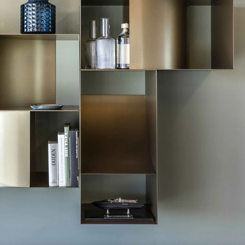Wall-Mounted Metal Storage Unit JUDD PENSILE by Alessandro Di Prisco for Mogg