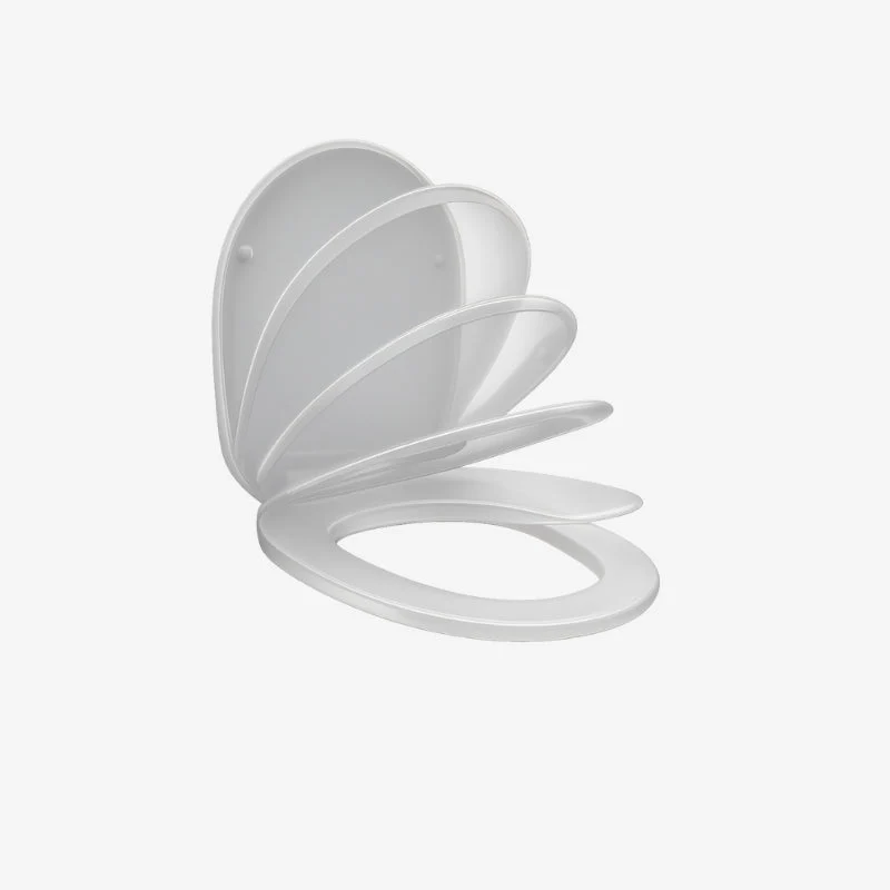 Ideal Standard Tonic White Soft-Close Toilet Seat & Cover with Chrome-Plated Hinges 370 x 475 mm