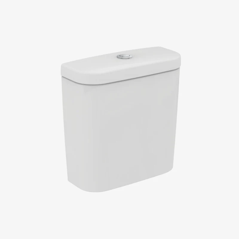 Ideal Standard Tonic Ceramic Close-Coupled Glossy White Toilet Cistern with Dual Flush 162 x 402 x 410 mm