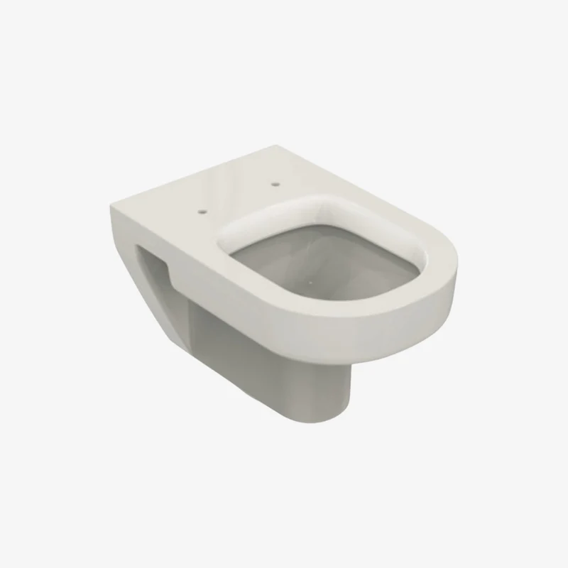 Ideal Standard Playa Glossy White Wall Hung Bare Rim Toilet Bowl 360 x 550 x 345 mm