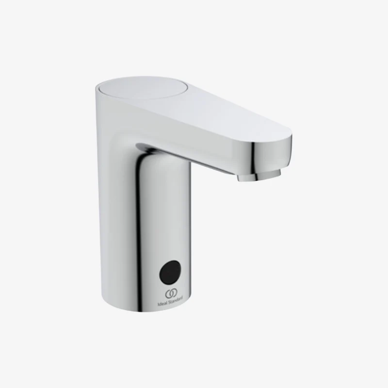 Ideal Standard Ceraplus Rim-Mounted Battery-Operated Infrared Basin Spout Chrome 161 x 58 x 138 mm