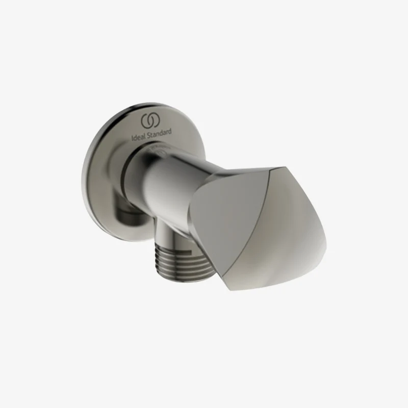 Ideal Standard IdealSpray Ultra Steel Brass PVD Wall Mounted Angle Valve G1/2 48 × 104 × 51 mm