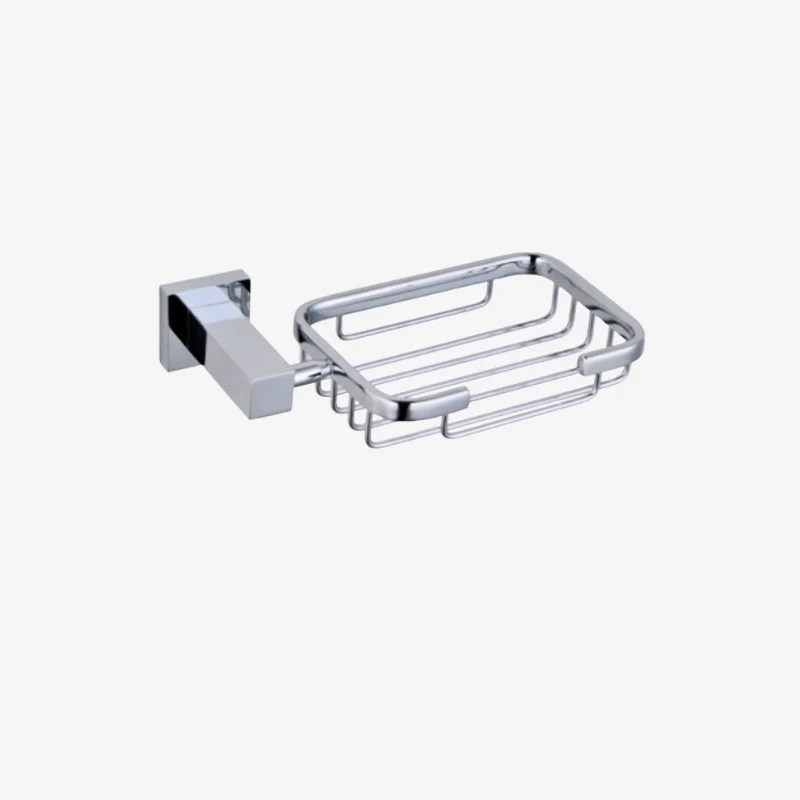 CLEA Argon Chrome Brass Square Wall Mounted Soap Basket 45 × 185 mm