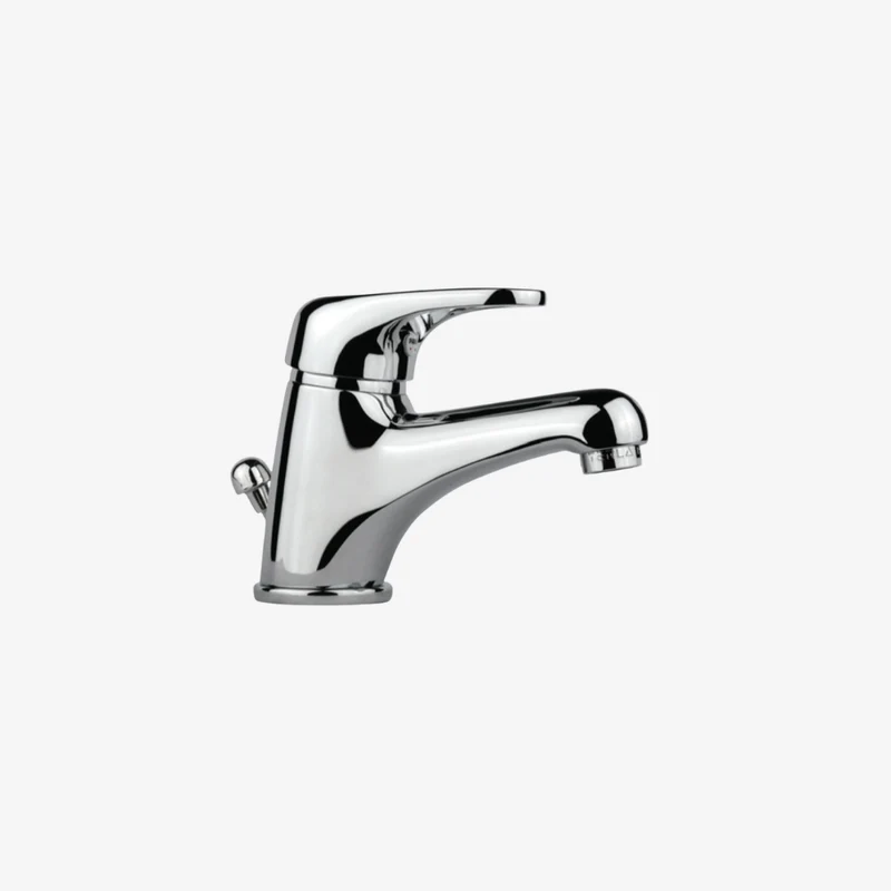 Webert Planet Deck-Mounted Chrome Basin Mixer with Pop-Up Waste 167 x 126 mm