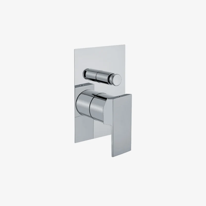 Webert Kube Chrome 2-Way Concealed Built-In Shower Mixer 35–65 x 105 x 155 mm