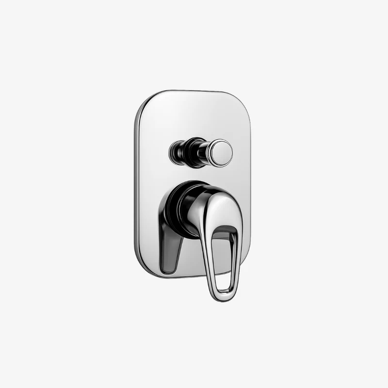 Webert Planet Chrome Concealed Built-In Shower Mixer with Diverter 110 x 120 x 190 mm
