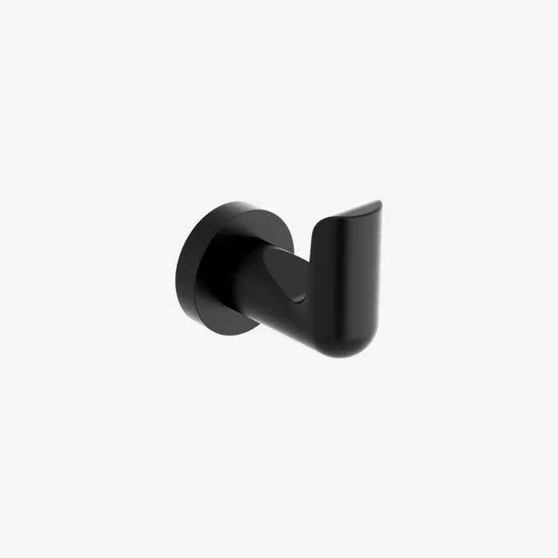 Riobel Parabola Black Wall Mounted Robe Hook 67 × 45 × 60 mm