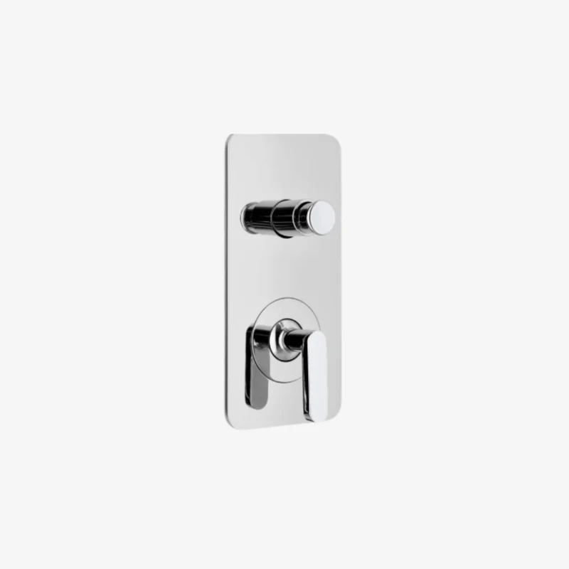 Webert King Chrome Concealed Built-In Shower Mixer with Diverter 120 x 190 mm
