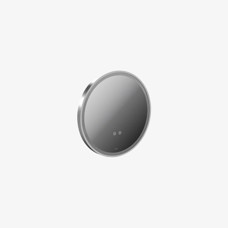 VADO Cameo Round Wall Mounted Illuminated LED Mirror with Demister & Touch Control 32 x 500 x 500 mm