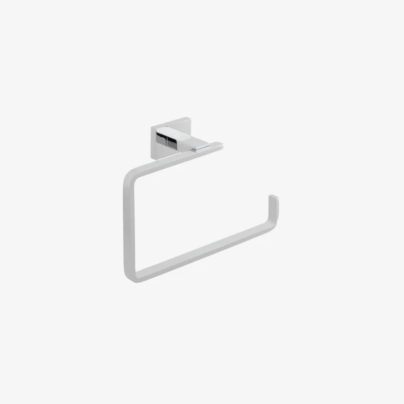 VADO Level Polished Chrome Wall Mounted Towel Ring 60 × 210 × 130.5 mm