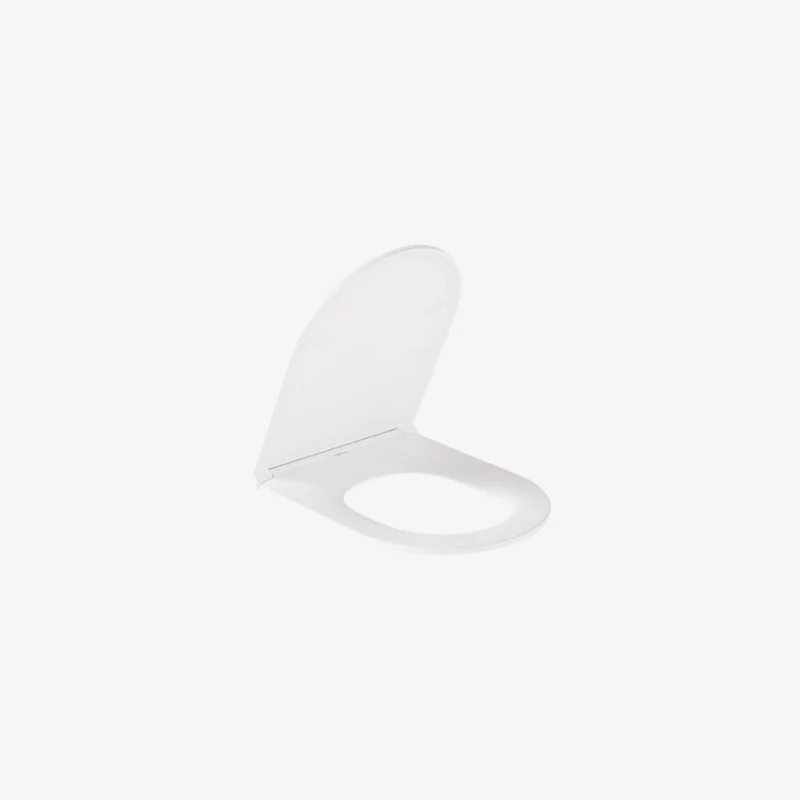 VADO Cameo White Round Slimline Soft-Close Toilet Seat 462 x 362 mm