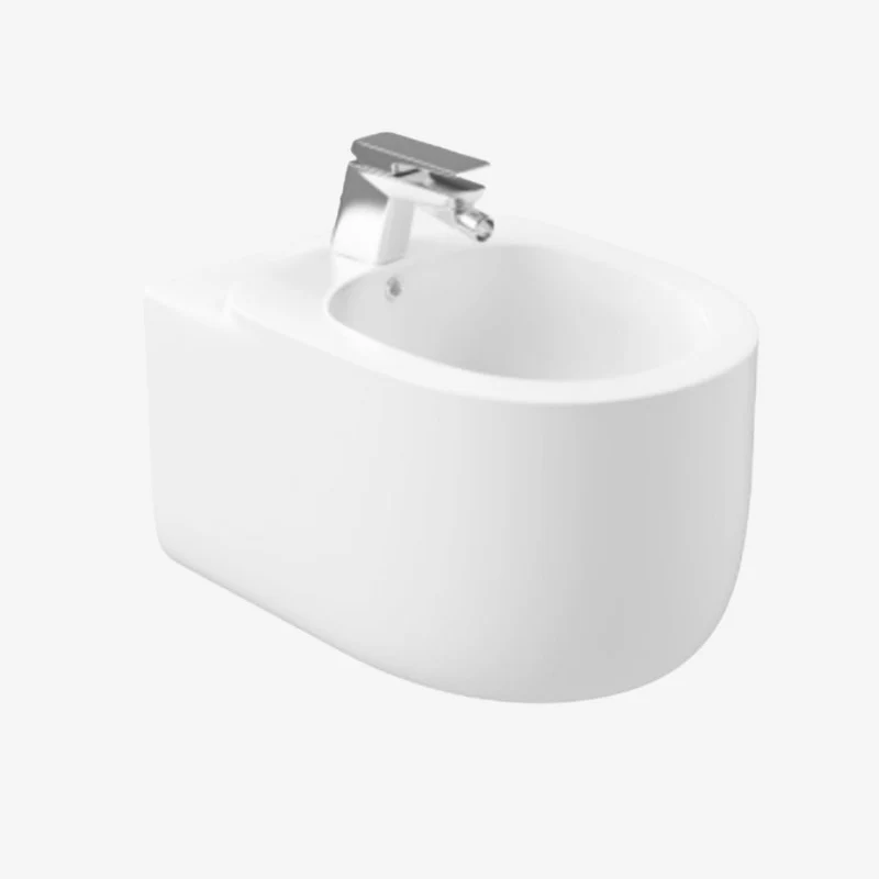 CLEA Croatia Ceramic Wall-Hung Bidet White with Single Top Hole 375 x 520 x 300 mm