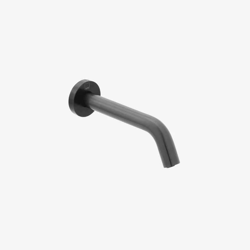 VADO I-Tech Wall-Mounted Infra-Red Sensor Tap Brushed Black 186 x 60 mm