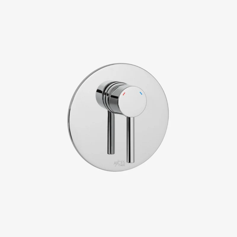 VADO Nuri Chrome Round Wall Mounted Concealed Manual Shower Valve with Diverter 116 x 145 x 145 mm