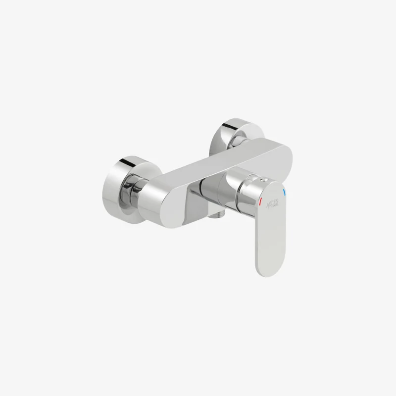 VADO Metiz Chrome Brass Wall Mounted Exposed Manual Shower Valve 128 x 210 x 109 mm