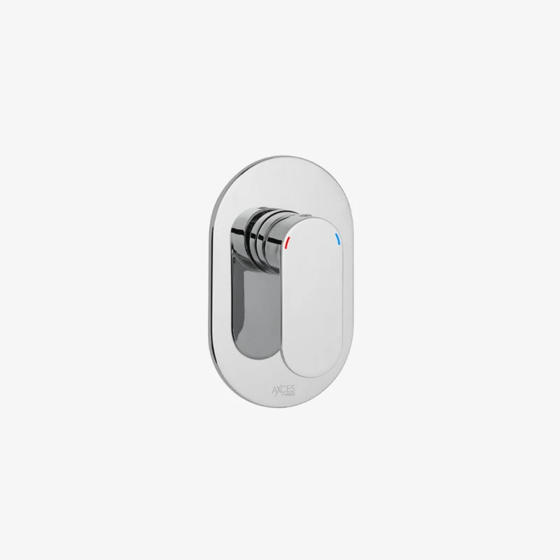 VADO Metiz Chrome Brass Wall Mounted Concealed Manual Shower Valve with Diverter 102 x 100 x 160 mm