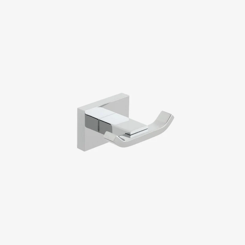 VADO Level Polished Chrome Brass Wall Mounted Robe Hook 51 × 70 × 35 mm