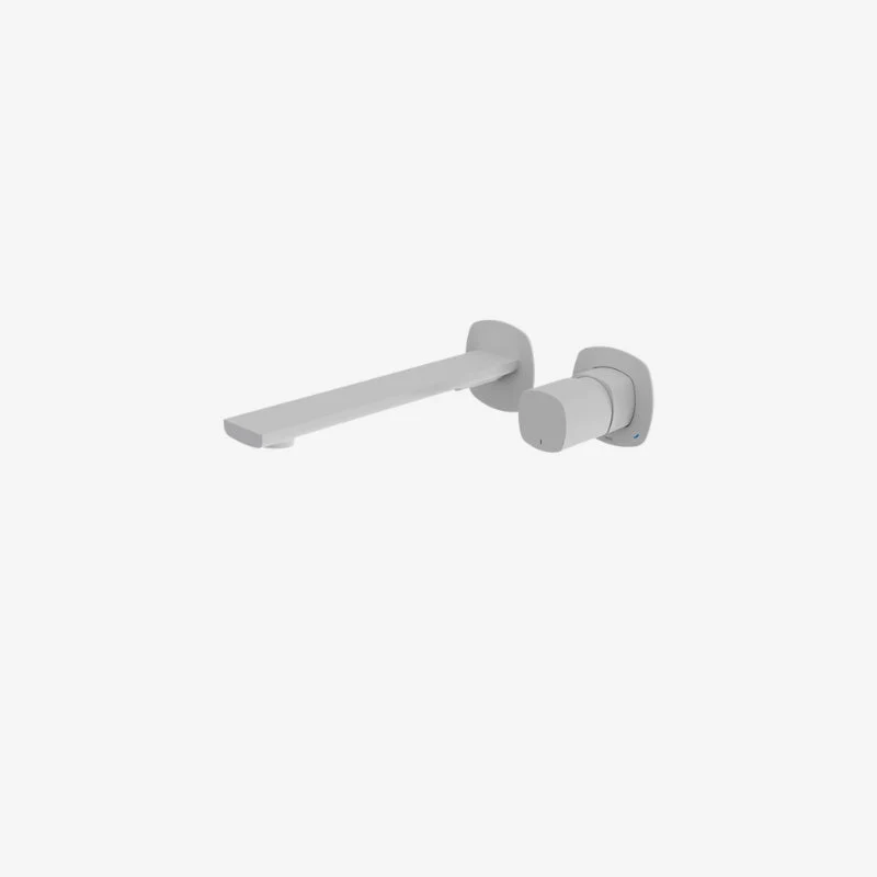 VADO Cameo Square Brass 2-Hole Wall-Mounted Leverless Basin Mixer 202.5 x 100 x 66 mm