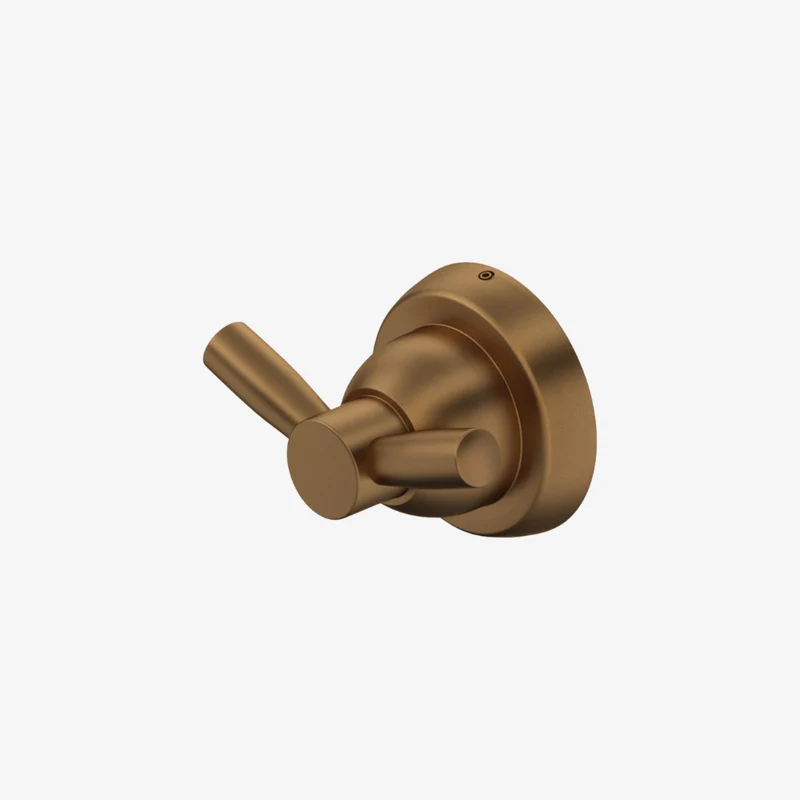 Perrin & Rowe Langbourn English Bronze Wall Mounted Double Robe Hook 35 × 66 mm