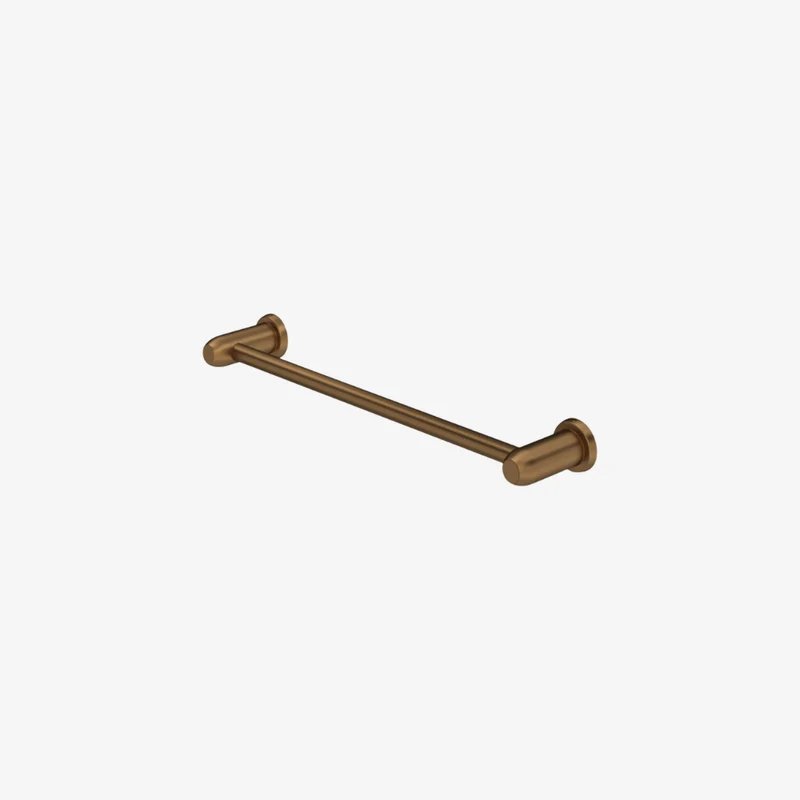 Perrin & Rowe Langbourn Brass Wall Mounted Single Towel Rail 93 × 445 × 50 mm