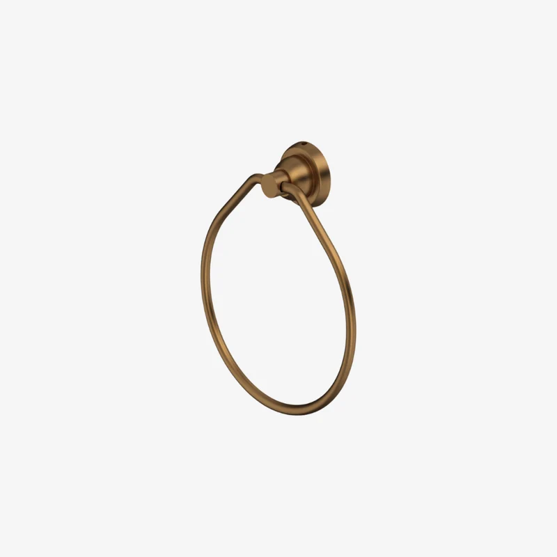 Perrin & Rowe Langbourn Brass Towel Ring 34 × 150 × 220 mm