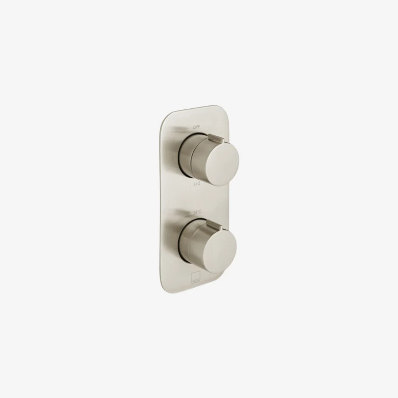 VADO Altitude Wall Mounted 2-Outlet Thermostatic Tablet Valve with All-Flow 125.5 x 80 x 170 mm