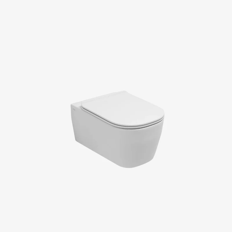 Olympia Tutto Evo White Rimless Wall Hung WC with Fixing Kit 530 x 360 x 300 mm