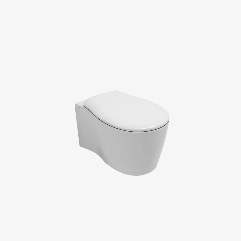 Olympia FORMOSA 2.0 White Rimless Wall Hung WC with Fixing Kit 550 x 370 x 290 mm