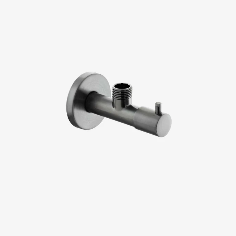 VADO Quarter Turn Round Wall Mounted Angle Valve with Internal Filter 1/2″ × 1/2″ 110 × 24 × 60 mm