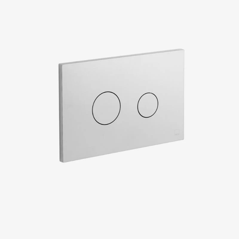 VADO Rectangular Wall-Mounted Dual Flush Pneumatic Flush Plate with Round Buttons 79 x 245 x 160 mm